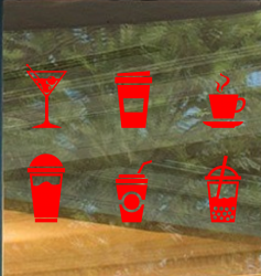 beverages-signage-design-set-red